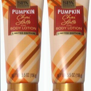 SPA LUXURY PUMPKIN CHAI LATTE SOFT HAND & BODY LOTION LIMITED EDITION 5.5oz